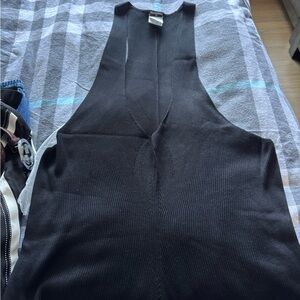 CHANEL Black V-Neck Jumpsuit